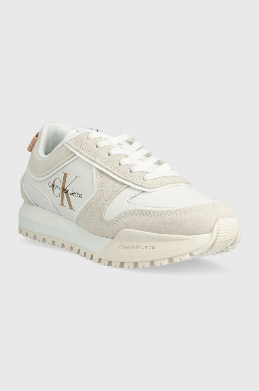 Calvin Klein Jeans Кожени маратонки TOOTHY RUNNER IRREGULAR LINES W - Pepit.bg