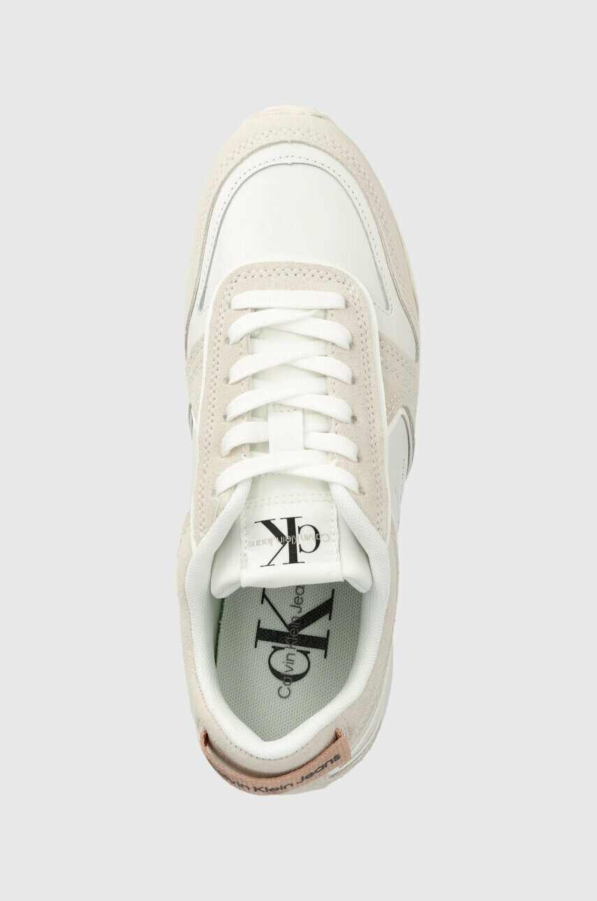 Calvin Klein Jeans Кожени маратонки TOOTHY RUNNER IRREGULAR LINES W - Pepit.bg