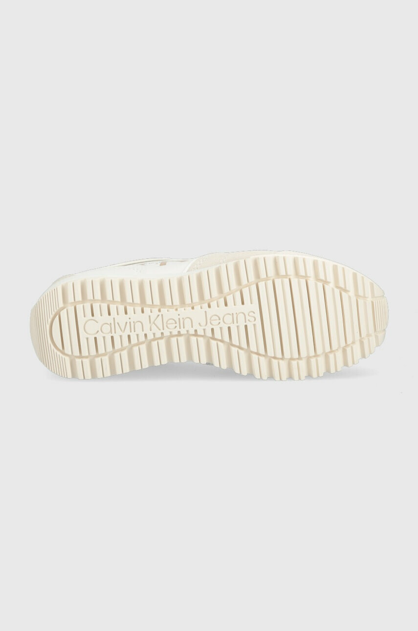 Calvin Klein Jeans Кожени маратонки TOOTHY RUNNER IRREGULAR LINES W - Pepit.bg