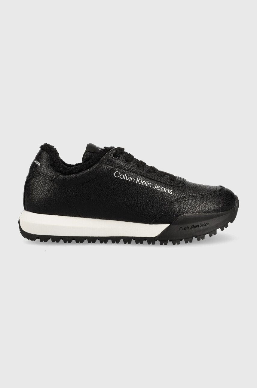 Calvin Klein Jeans Кожени маратонки Toothy Runner Laceup - Pepit.bg