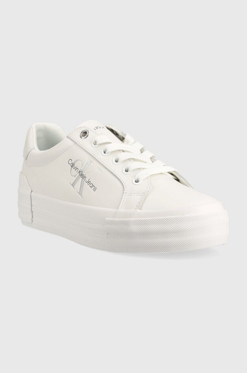 Calvin Klein Jeans Кожени маратонки Vulc Flatform Bold Lth - Pepit.bg