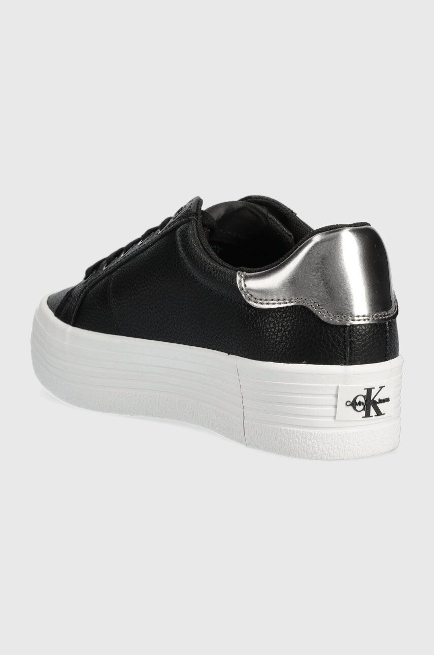 Calvin Klein Jeans Кожени маратонки Vulc Flatform Laceup Low - Pepit.bg