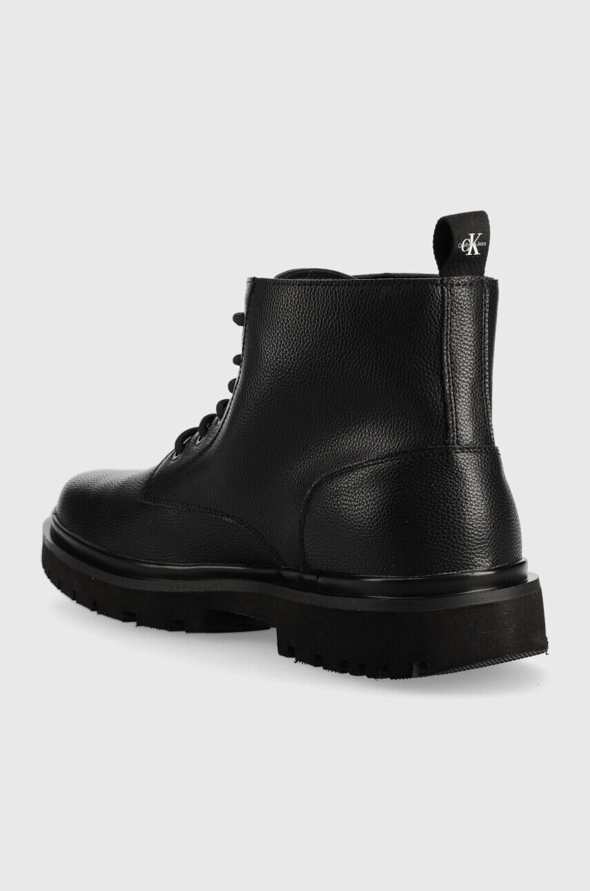 Calvin Klein Jeans Кожени обувки Lug Mid Laceup Boot - Pepit.bg