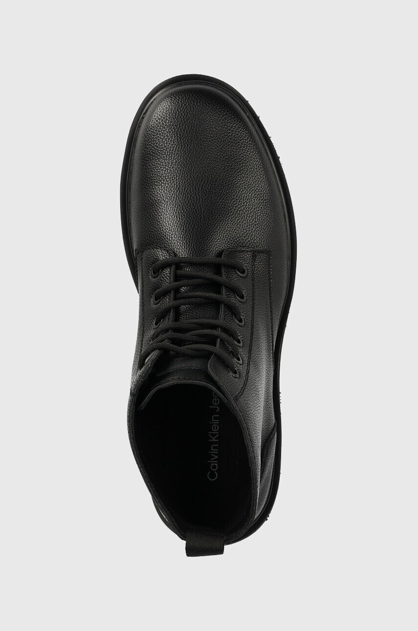 Calvin Klein Jeans Кожени обувки Lug Mid Laceup Boot - Pepit.bg