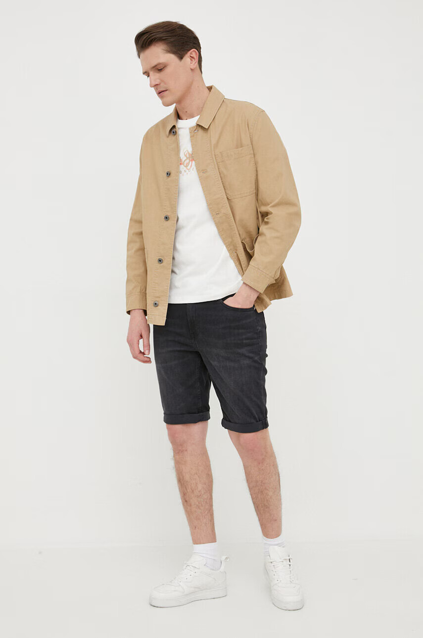 Calvin Klein Jeans Къс панталон в черно - Pepit.bg