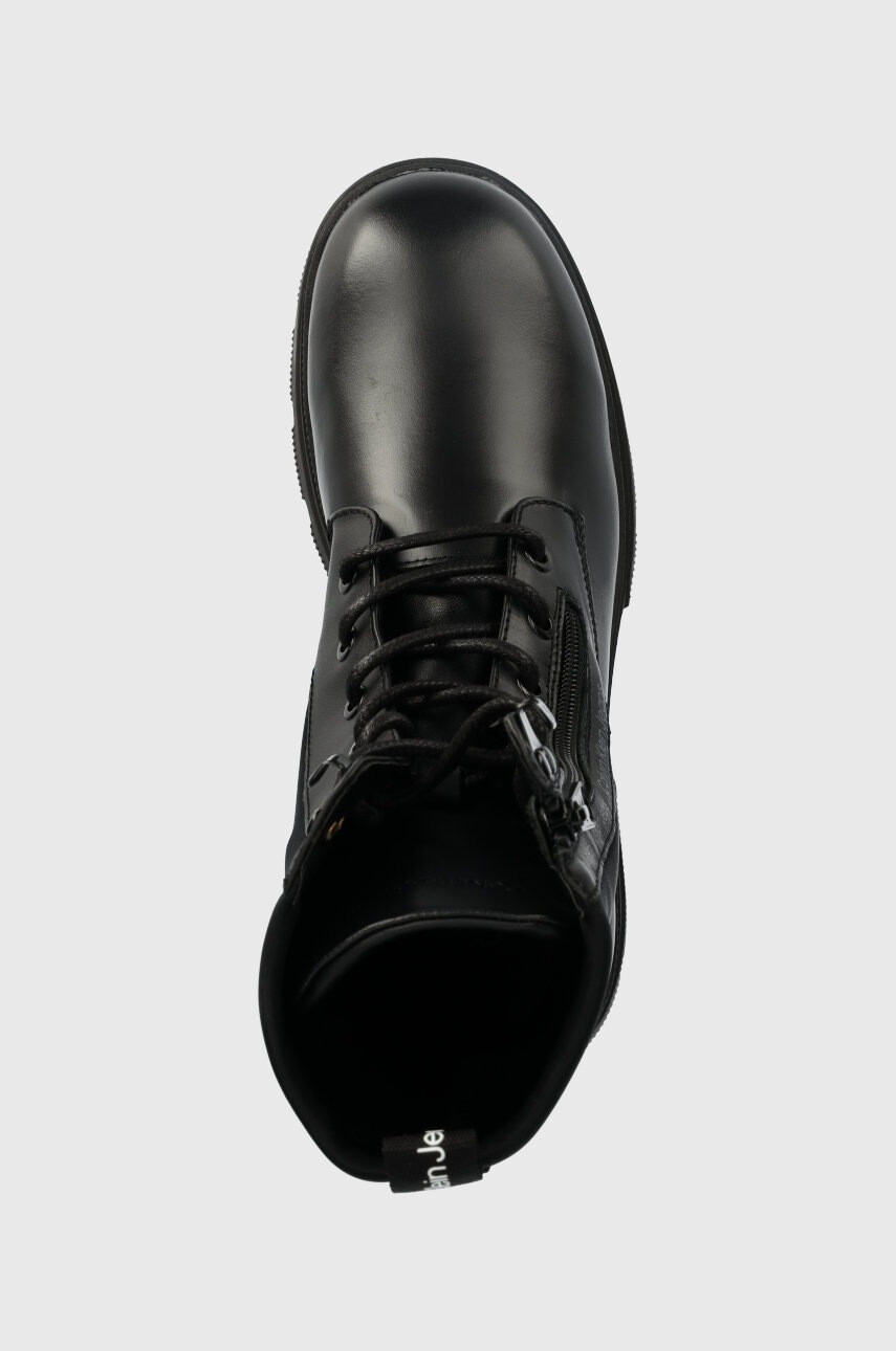 Calvin Klein Jeans Кубинки Chunky Combat Laceup в черно с платформа - Pepit.bg