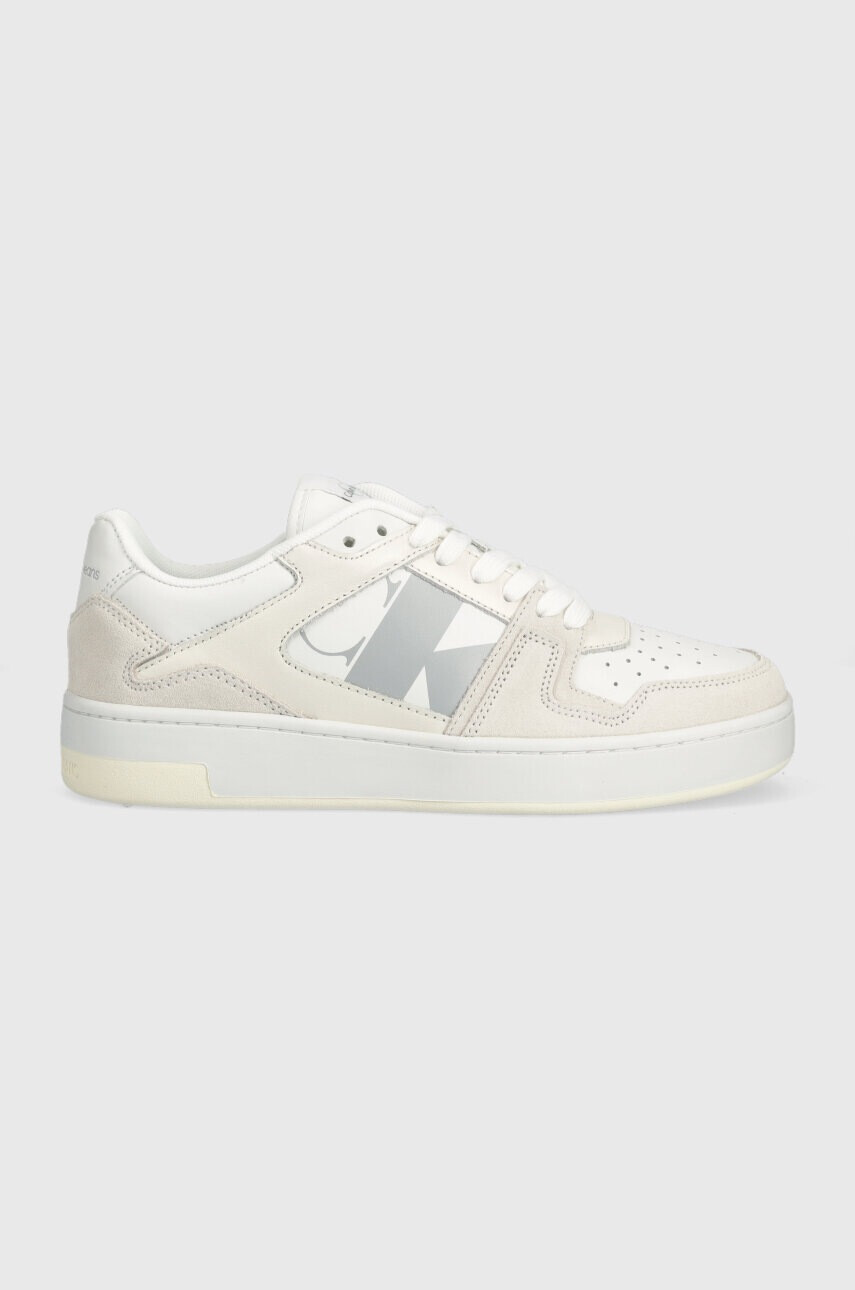 Calvin Klein Jeans Маратонки BASKET CUPSOLE LACEU в бяло YW0YW01273 - Pepit.bg