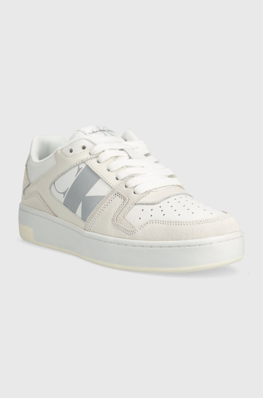 Calvin Klein Jeans Маратонки BASKET CUPSOLE LACEU в бяло YW0YW01273 - Pepit.bg