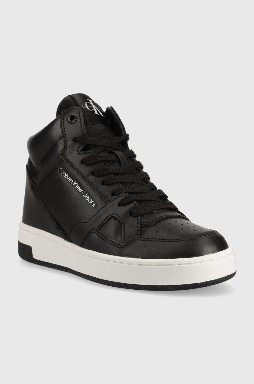 Calvin Klein Jeans Маратонки Basket Cupsole Mid в черно - Pepit.bg