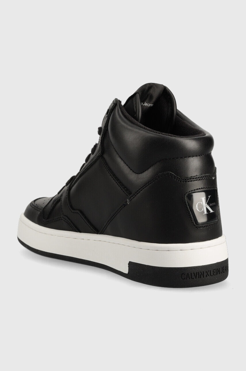 Calvin Klein Jeans Маратонки Basket Cupsole Mid в черно - Pepit.bg