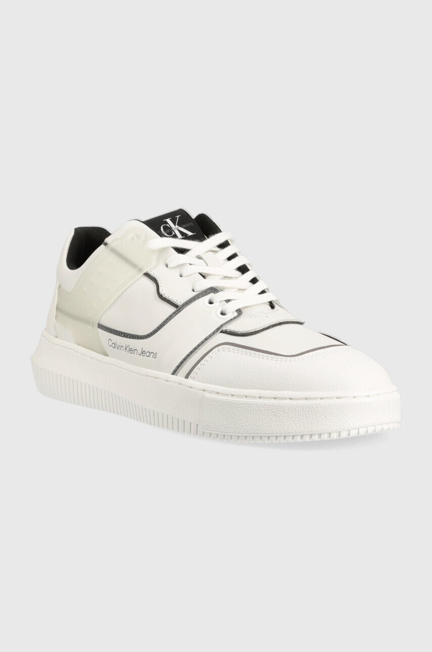 Calvin Klein Jeans Маратонки Chunky Cupsole Laceup Low в бяло - Pepit.bg