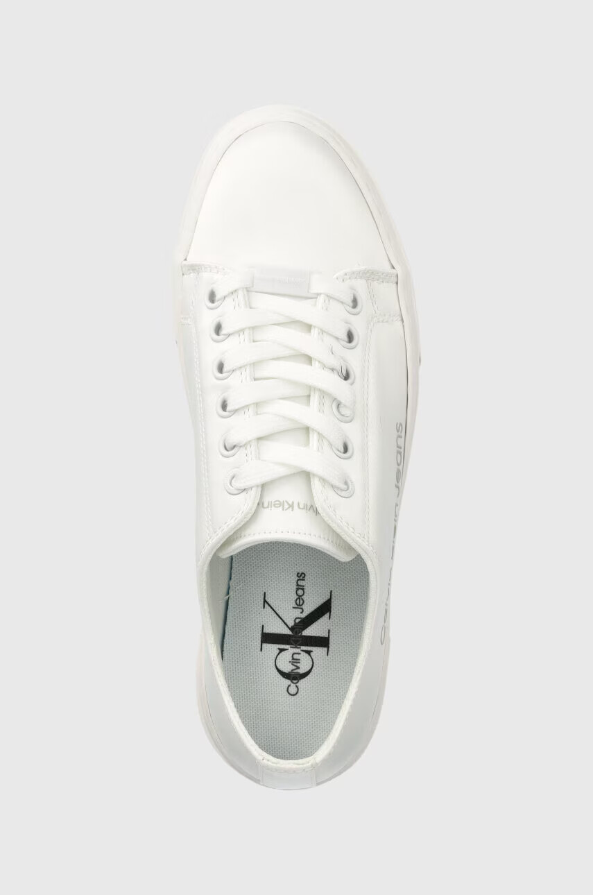 Calvin Klein Jeans Маратонки FLATFORM+ CUPSOLE SATIN в бяло - Pepit.bg