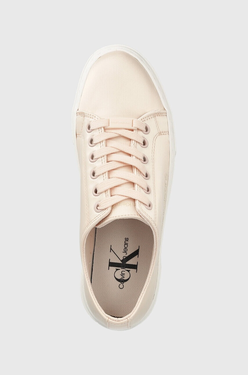 Calvin Klein Jeans Маратонки FLATFORM+ CUPSOLE SATIN в розово - Pepit.bg