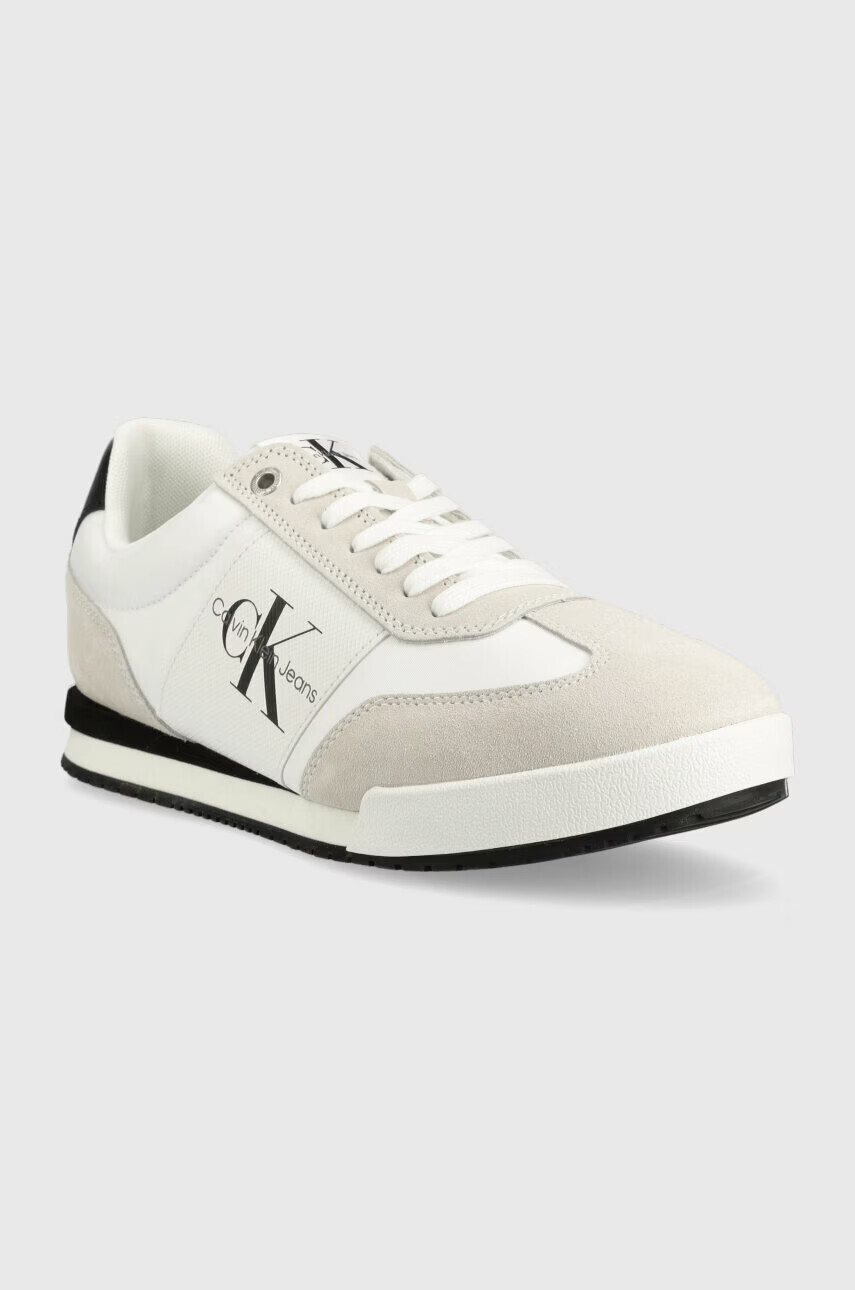 Calvin Klein Jeans Маратонки LOW PROFILE MONO ESSENTIAL в бяло YM0YM00686 - Pepit.bg