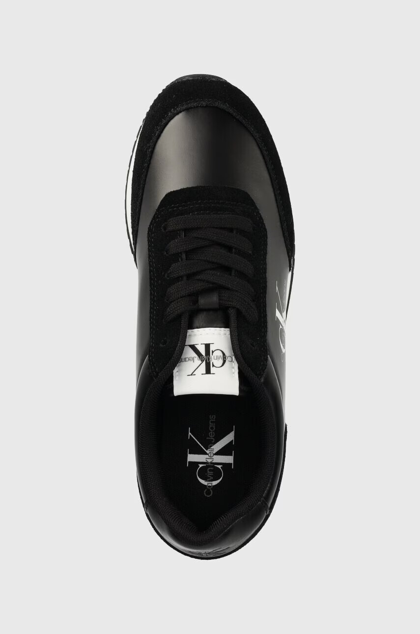 Calvin Klein Jeans Маратонки RETRO RUNNER LOW LAC в черно YW0YW01056 - Pepit.bg
