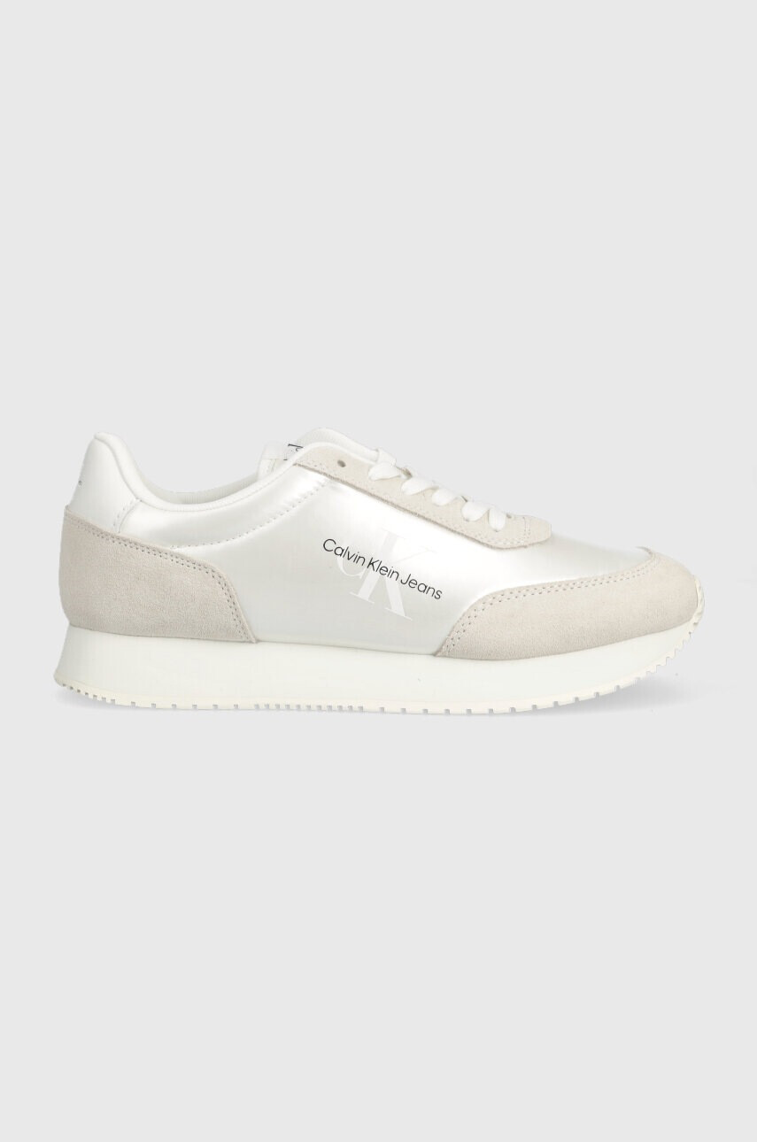 Calvin Klein Jeans Маратонки RETRO RUNNER LOW LAC в бяло YW0YW01056 - Pepit.bg