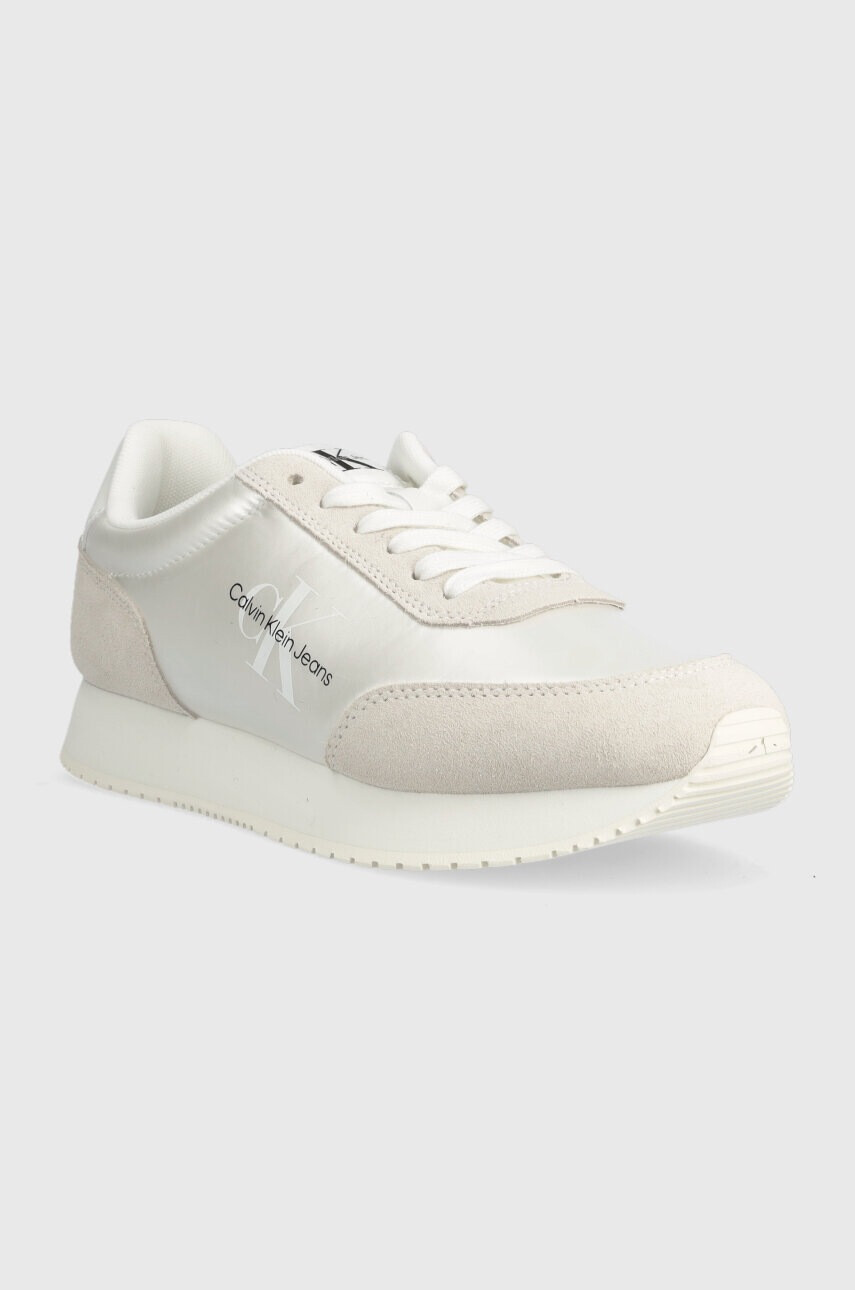 Calvin Klein Jeans Маратонки RETRO RUNNER LOW LAC в бяло YW0YW01056 - Pepit.bg