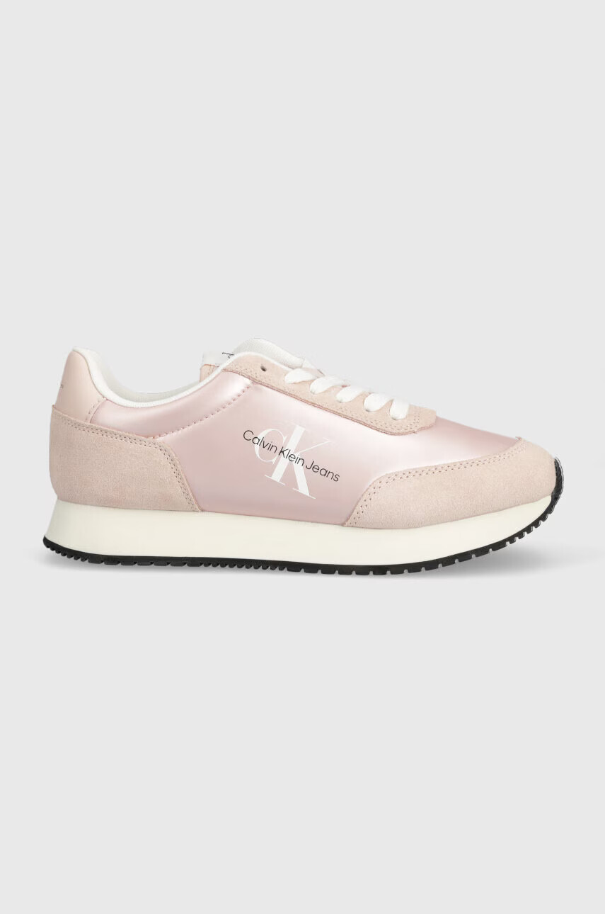 Calvin Klein Jeans Маратонки RETRO RUNNER LOW LAC в розово YW0YW01056 - Pepit.bg