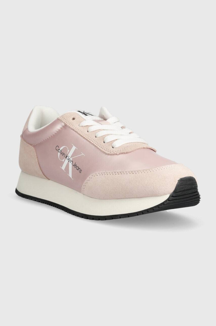 Calvin Klein Jeans Маратонки RETRO RUNNER LOW LAC в розово YW0YW01056 - Pepit.bg