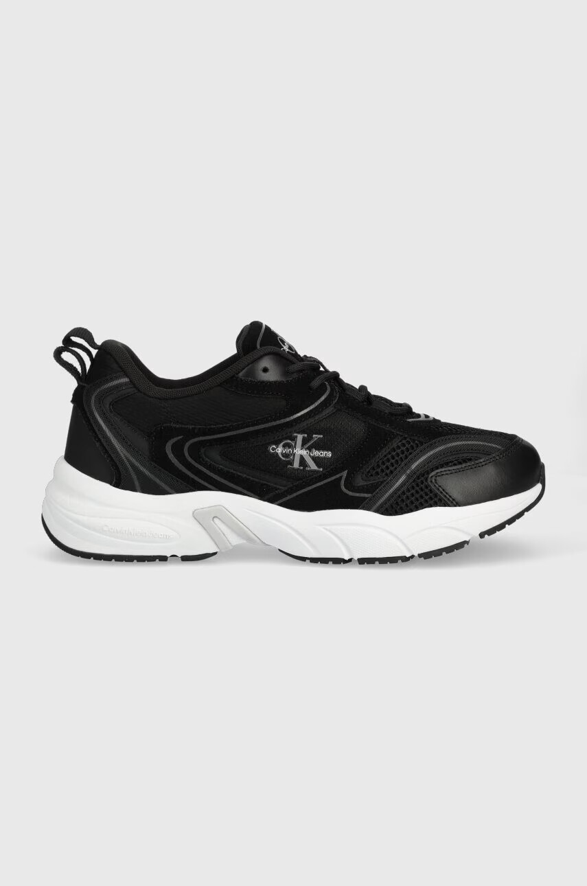 Calvin Klein Jeans Маратонки RETRO TENNIS OVERSIZED MESH в черно YM0YM00636 - Pepit.bg