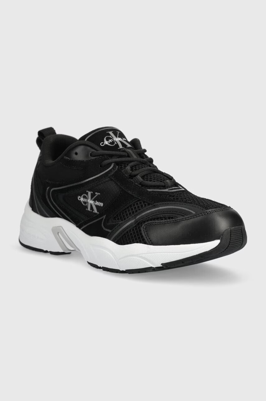 Calvin Klein Jeans Маратонки RETRO TENNIS OVERSIZED MESH в черно YM0YM00636 - Pepit.bg