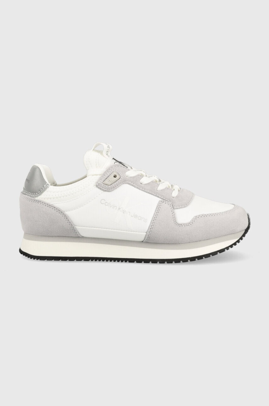 Calvin Klein Jeans Маратонки RUNNER SOCK LACEUP R в бяло YW0YW01238 - Pepit.bg