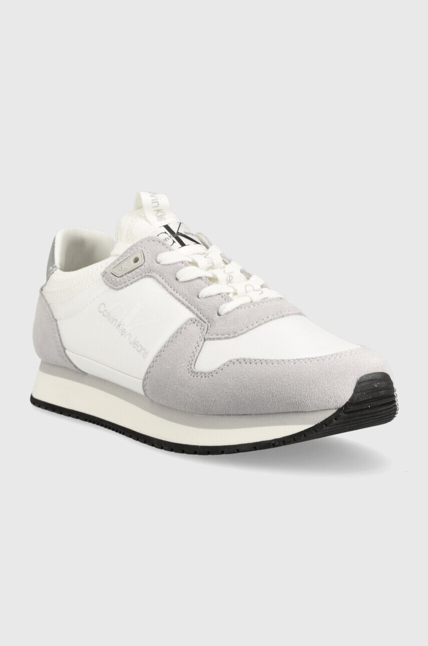 Calvin Klein Jeans Маратонки RUNNER SOCK LACEUP R в бяло YW0YW01238 - Pepit.bg