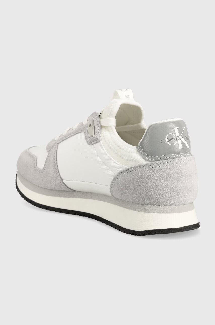 Calvin Klein Jeans Маратонки RUNNER SOCK LACEUP R в бяло YW0YW01238 - Pepit.bg