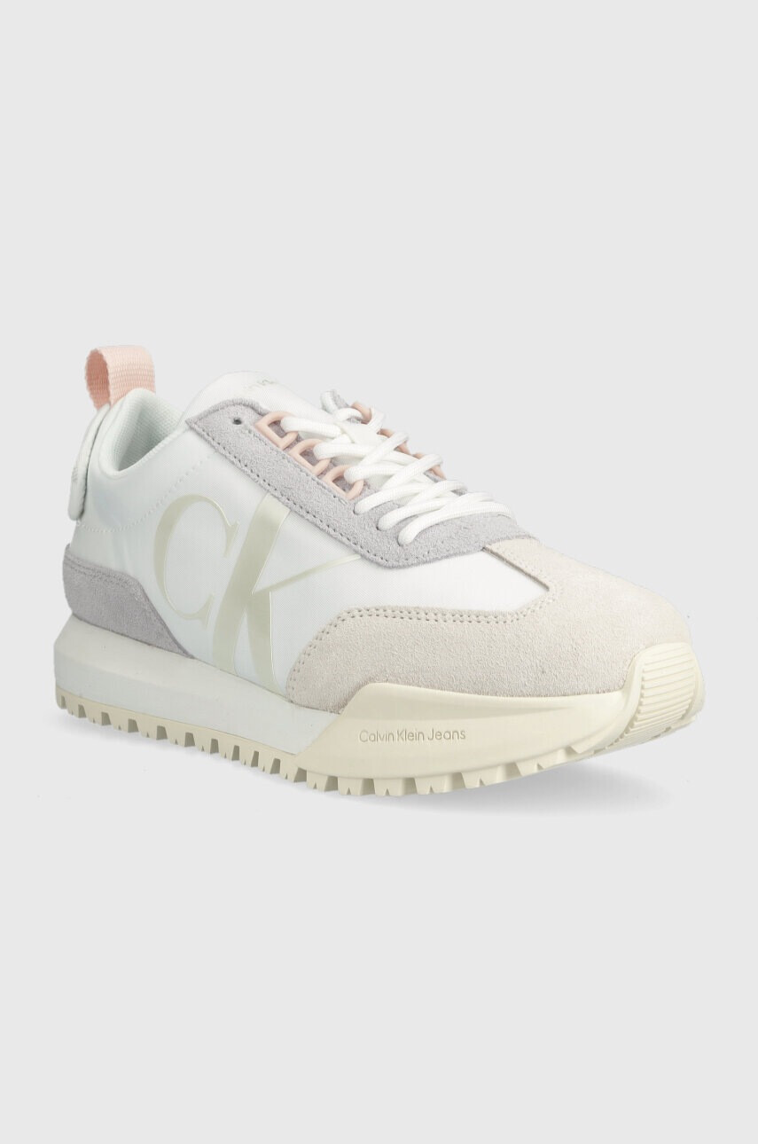 Calvin Klein Jeans Маратонки TOOTHY RUNNER LACEUP в бяло YW0YW01100 - Pepit.bg
