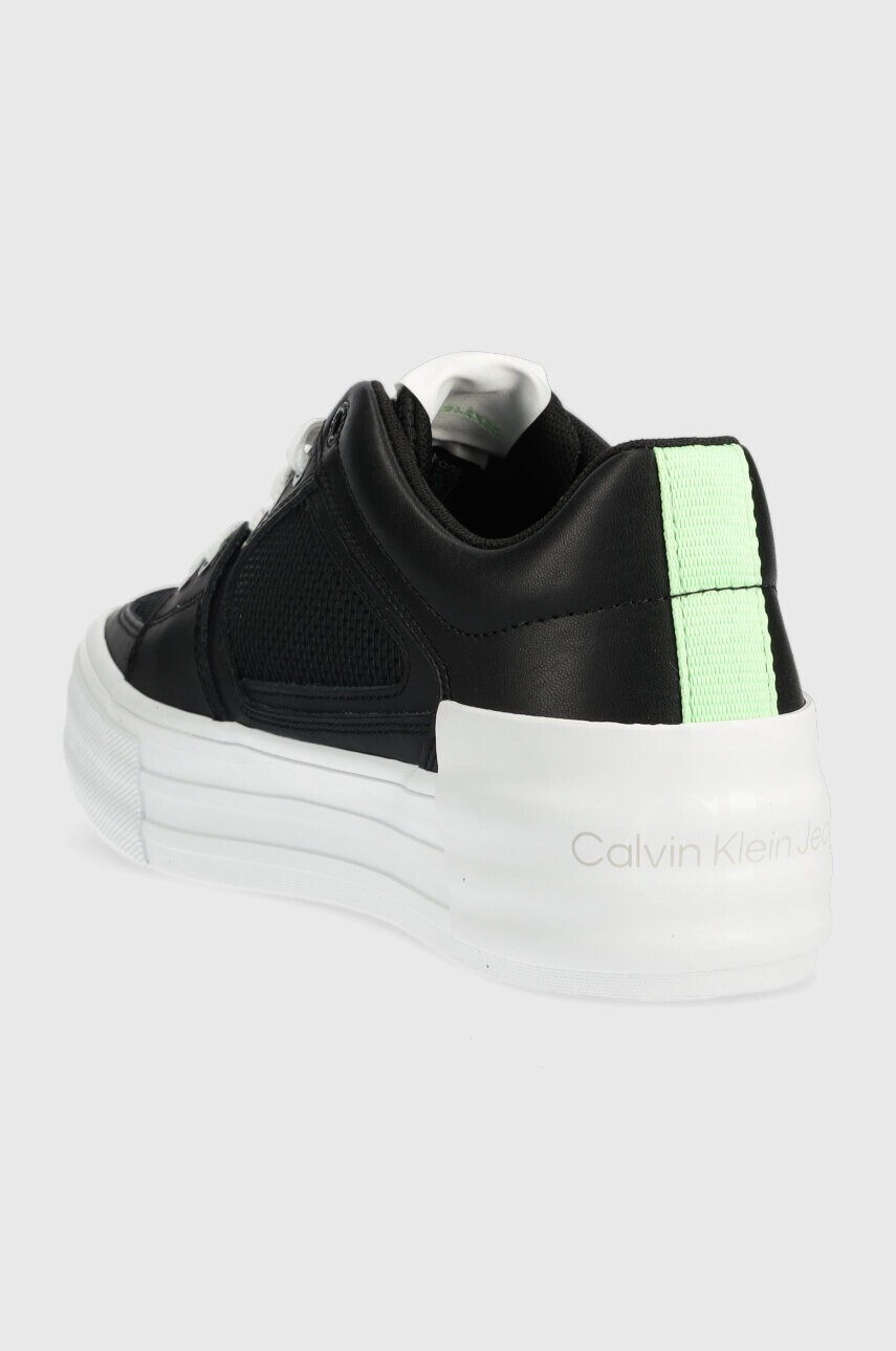 Calvin Klein Jeans Маратонки VULC FLATFORM BOLD FLUO CONTR в черно YW0YW00904 - Pepit.bg