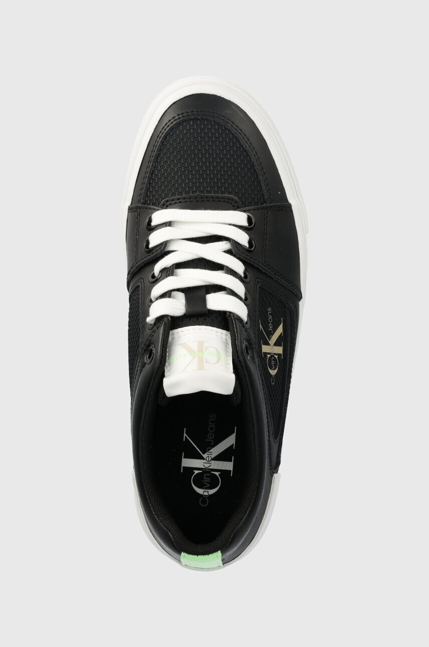 Calvin Klein Jeans Маратонки VULC FLATFORM BOLD FLUO CONTR в черно YW0YW00904 - Pepit.bg