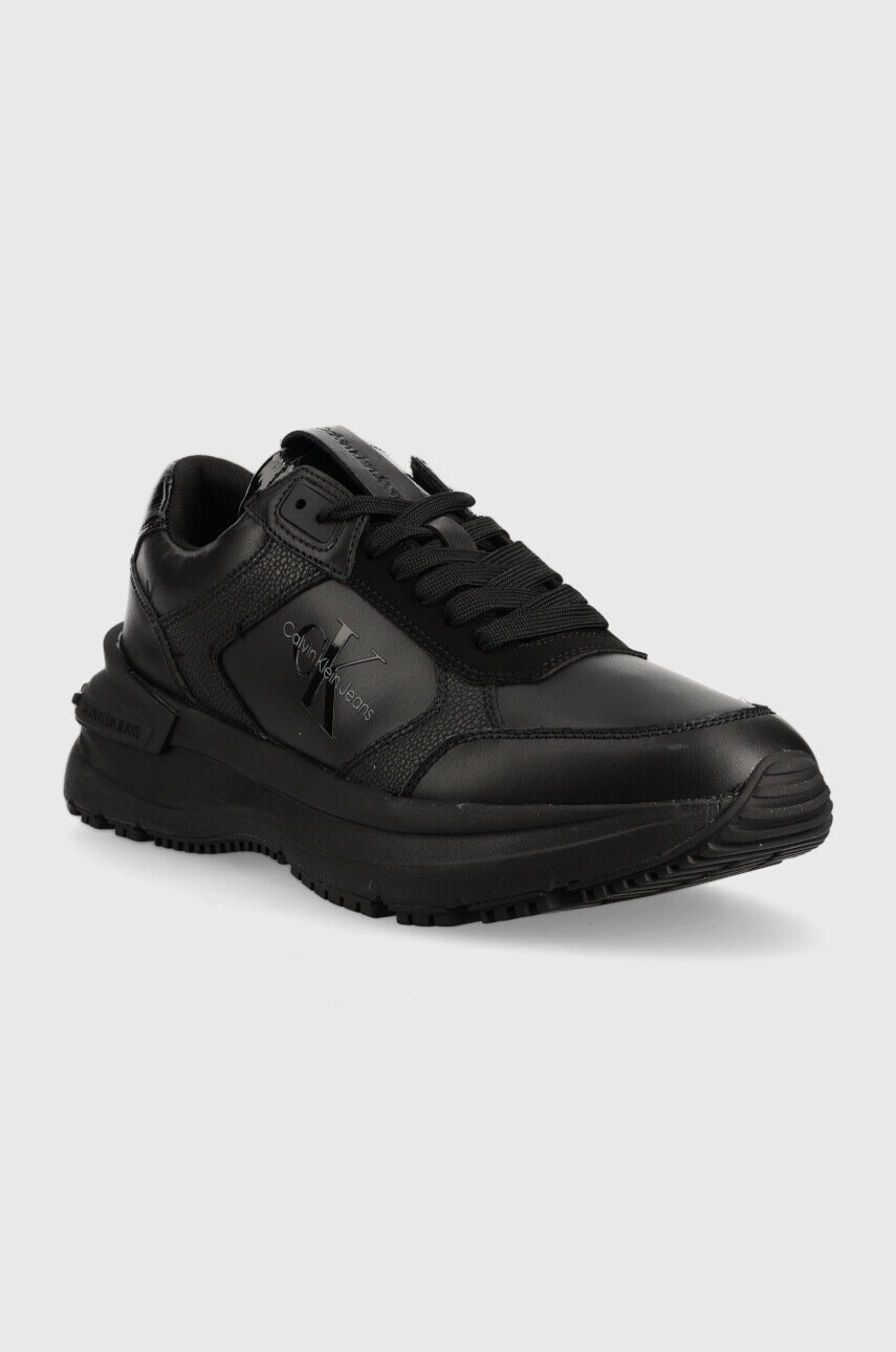 Calvin Klein Jeans Маратонки Ym0ym00679 Chunky Runner Lth-pu Mono в черно - Pepit.bg