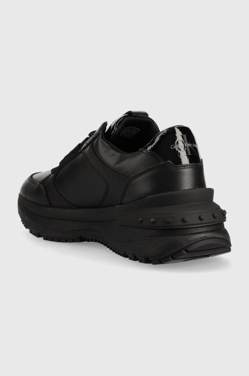 Calvin Klein Jeans Маратонки Ym0ym00679 Chunky Runner Lth-pu Mono в черно - Pepit.bg