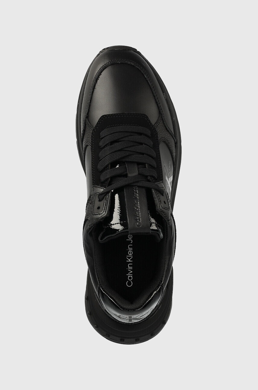 Calvin Klein Jeans Маратонки Ym0ym00679 Chunky Runner Lth-pu Mono в черно - Pepit.bg