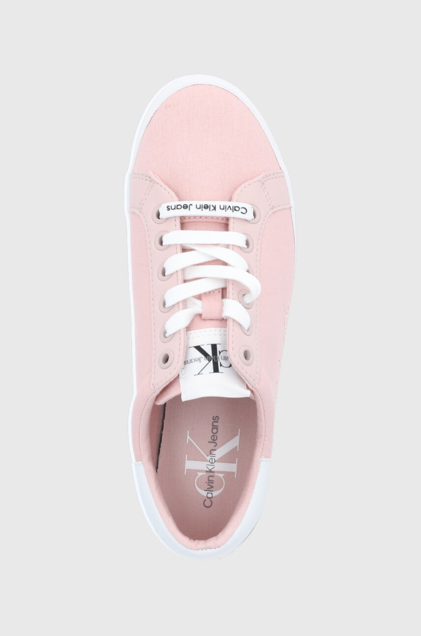 Calvin Klein Jeans Ниски кецове дамско в розово - Pepit.bg