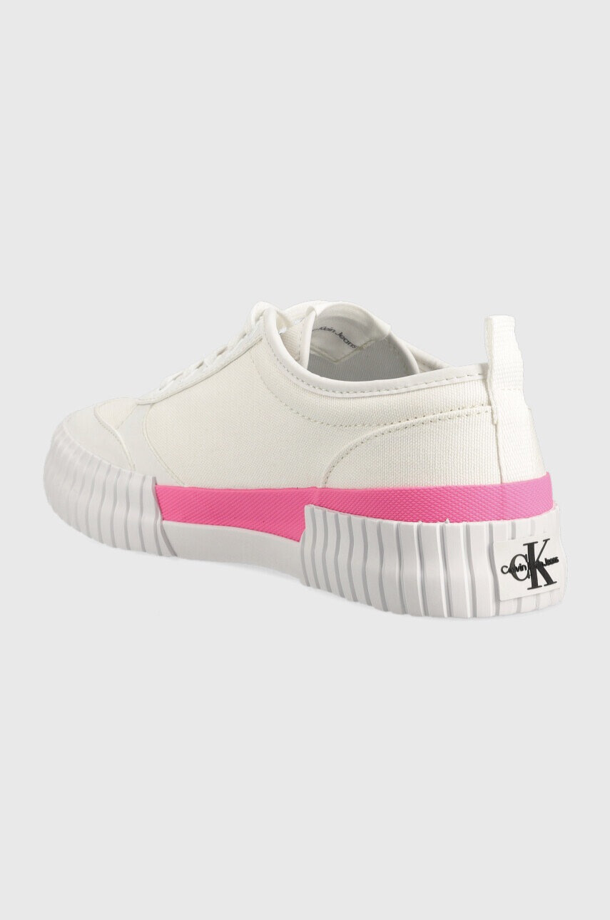Calvin Klein Jeans Ниски кецове Skater Vulcanized Laceup Low в бяло - Pepit.bg