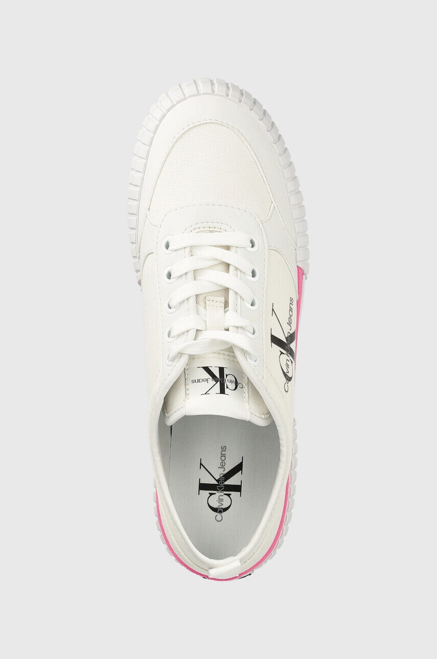 Calvin Klein Jeans Ниски кецове Skater Vulcanized Laceup Low в бяло - Pepit.bg
