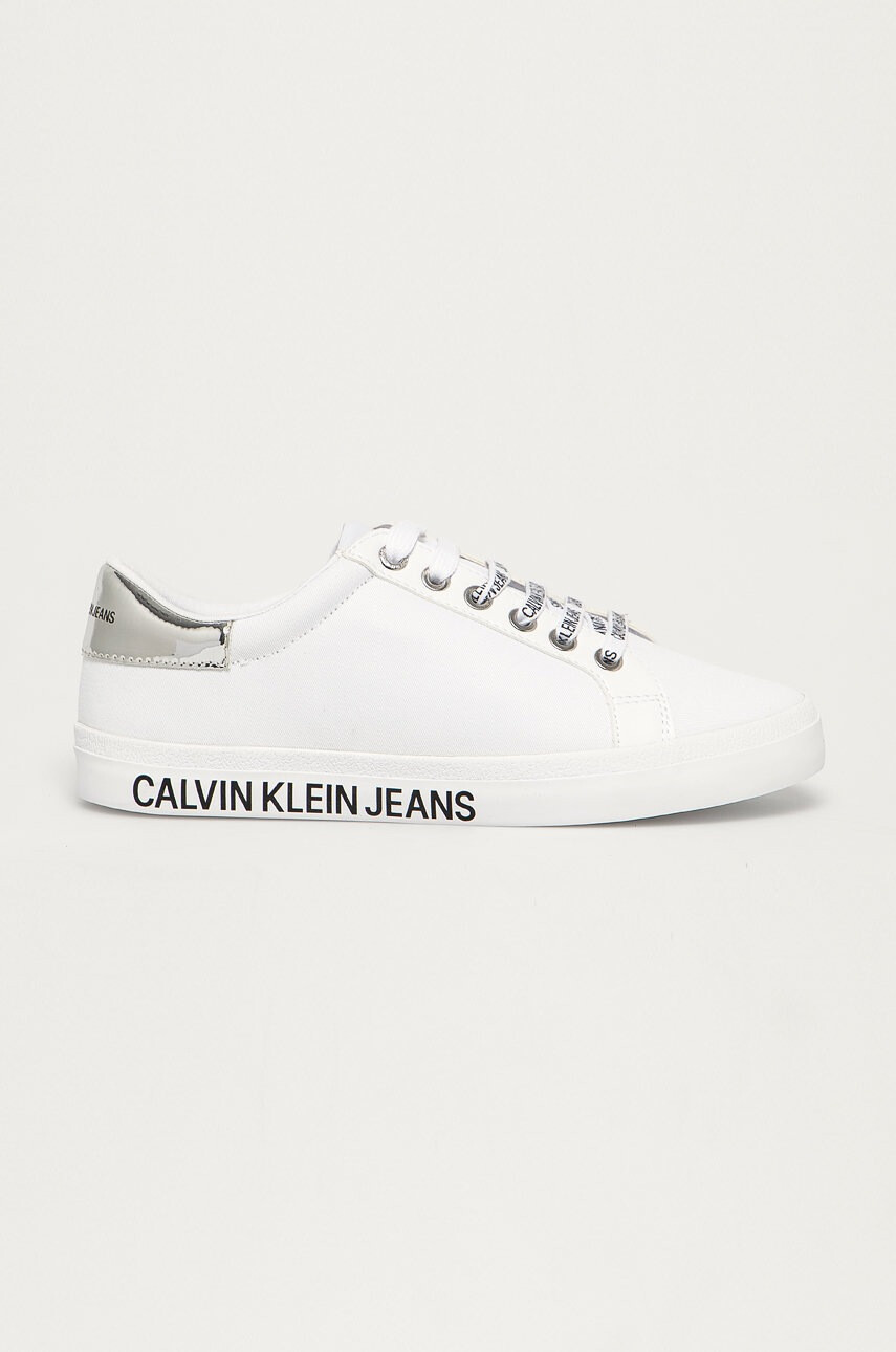 Calvin Klein Jeans Ниски кецове дамски в бяло - Pepit.bg