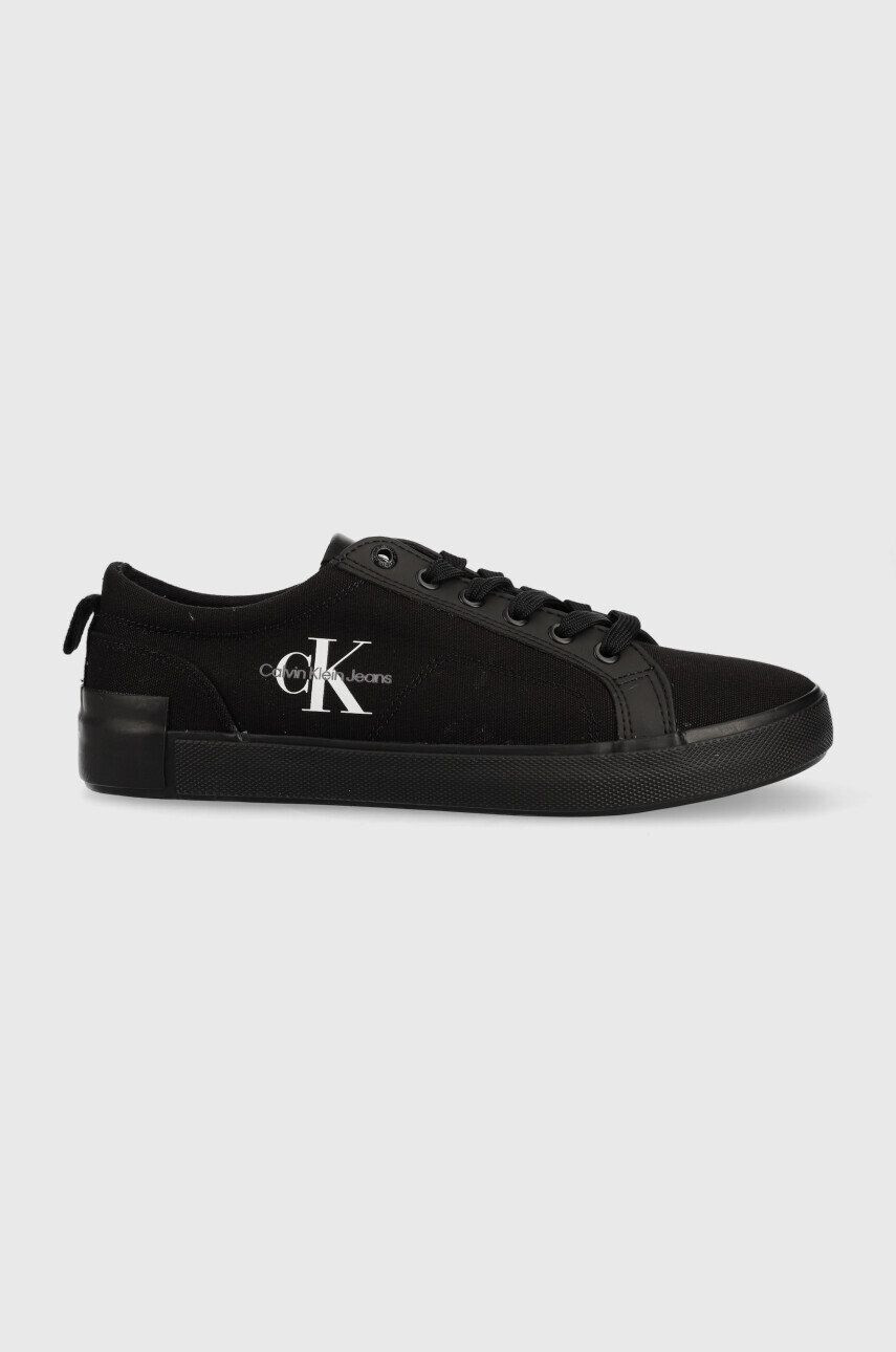 Calvin Klein Jeans Ниски кецове New Vulcanized Laceup в черно - Pepit.bg