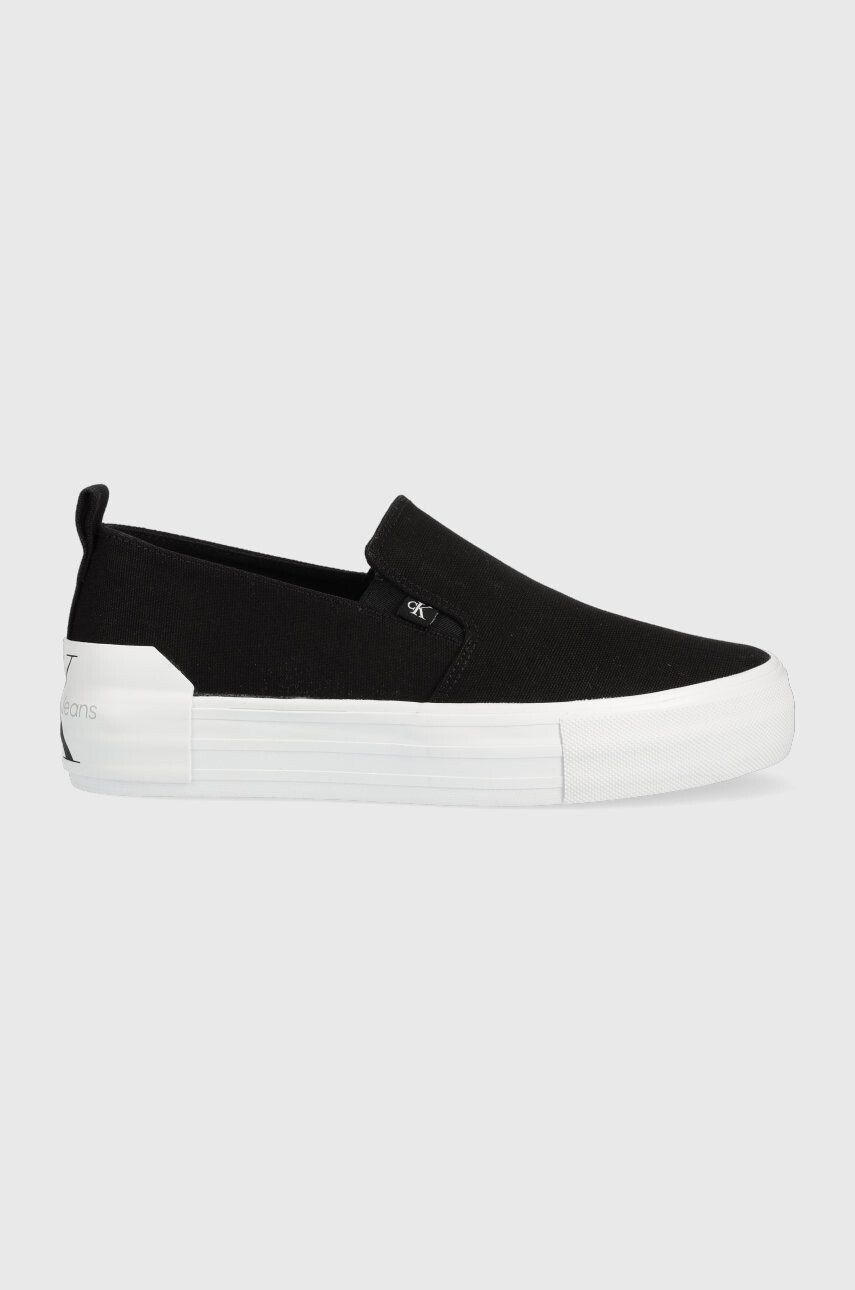 Calvin Klein Jeans Ниски кецове Vulcanized Flatform Bold Slipon - Pepit.bg