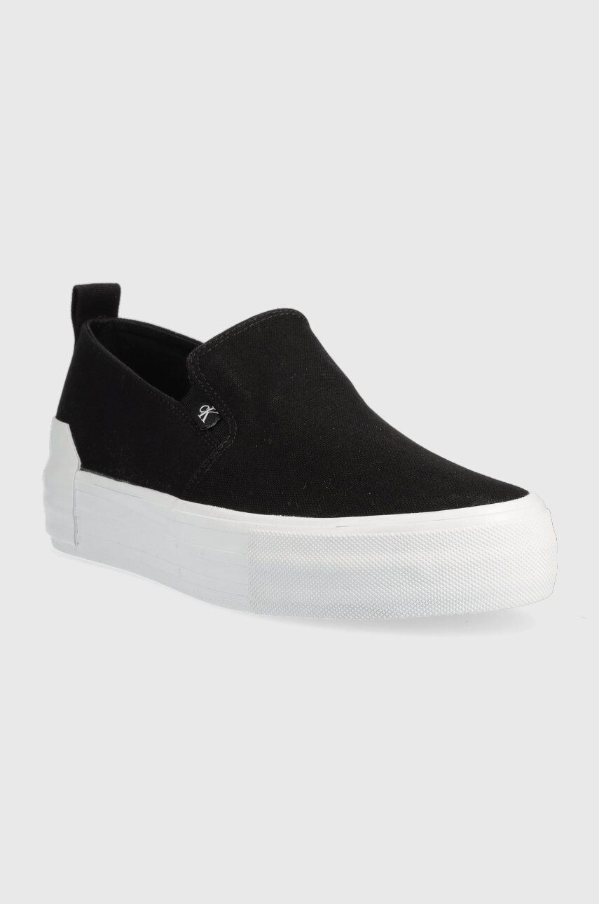 Calvin Klein Jeans Ниски кецове Vulcanized Flatform Bold Slipon - Pepit.bg