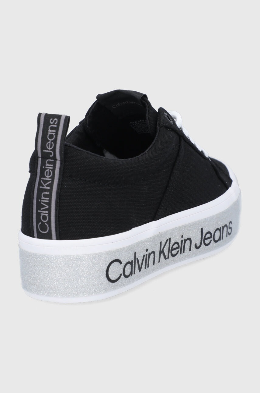 Calvin Klein Jeans Ниски кецове дамско в черно - Pepit.bg