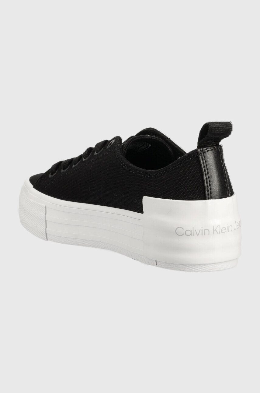 Calvin Klein Jeans Ниски кецове BOLD VULC FLATF LACE в черно YW0YW01039 - Pepit.bg