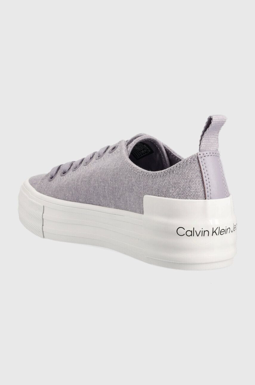 Calvin Klein Jeans Ниски кецове BOLD VULC FLATF LACE в лилаво YW0YW01039 - Pepit.bg