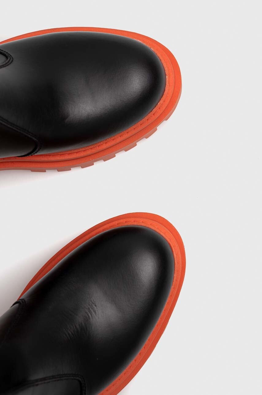 Calvin Klein Jeans Обувки Flatform High Chelsea Boot в черно с платформа - Pepit.bg