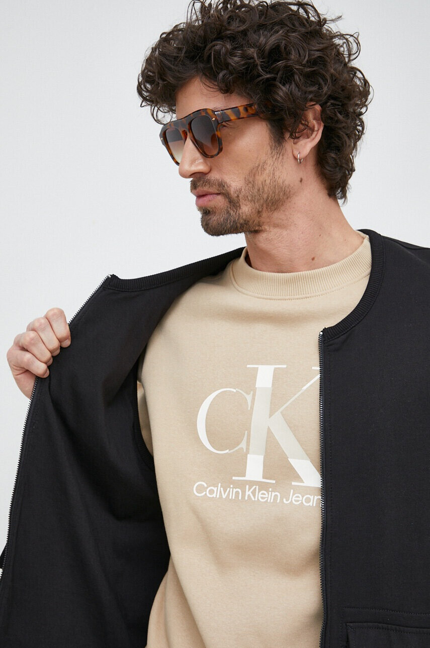 Calvin Klein Jeans Памучен елек в черно - Pepit.bg