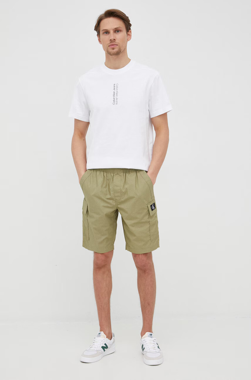 Calvin Klein Jeans Памучен къс панталон - Pepit.bg
