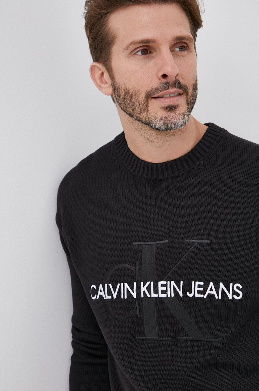 Calvin Klein Jeans Памучен пуловер - Pepit.bg