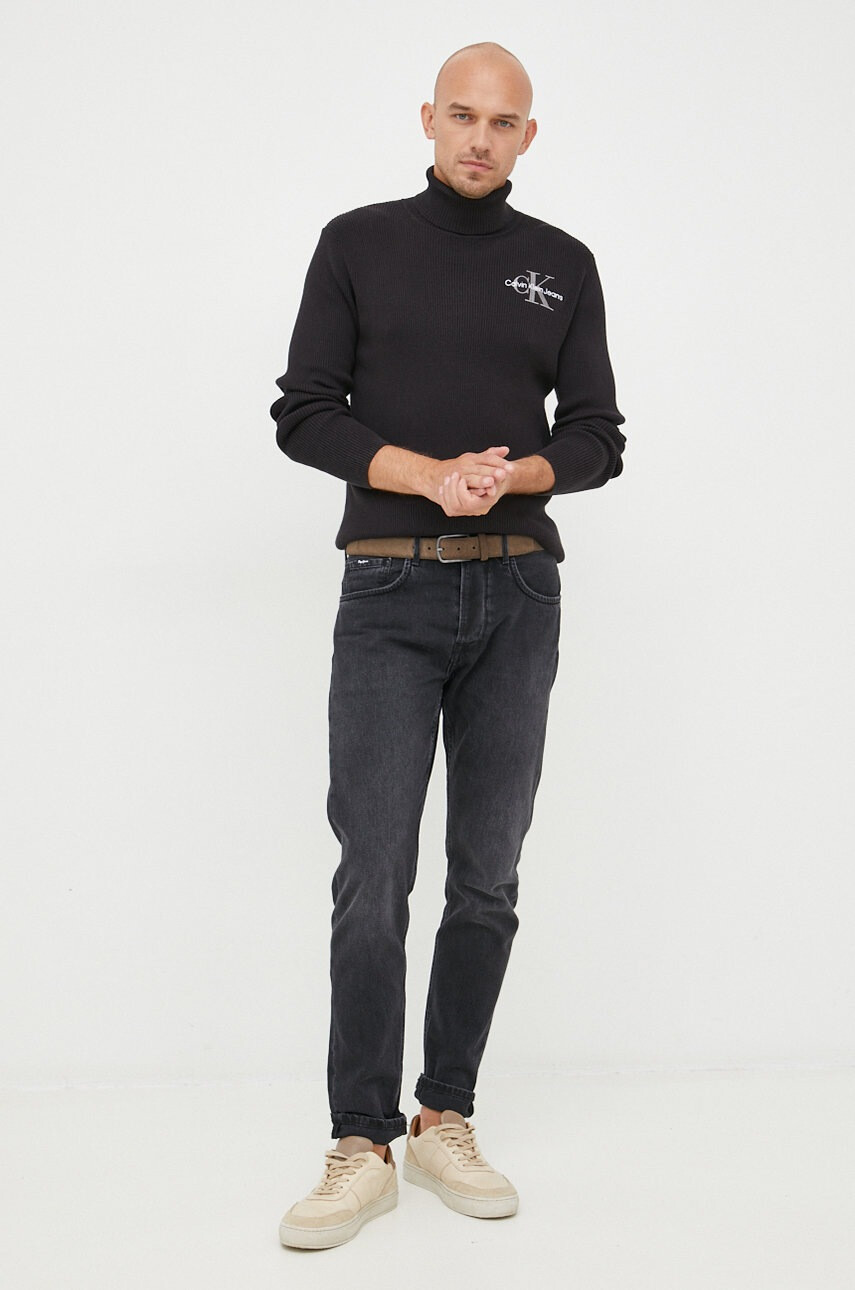 Calvin Klein Jeans Памучен пуловер - Pepit.bg