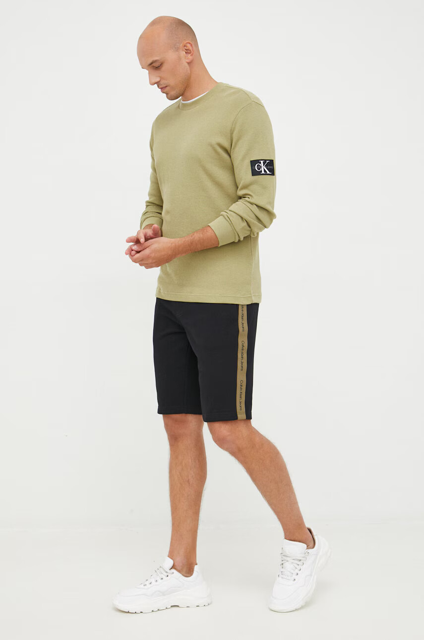 Calvin Klein Jeans Памучен пуловер - Pepit.bg